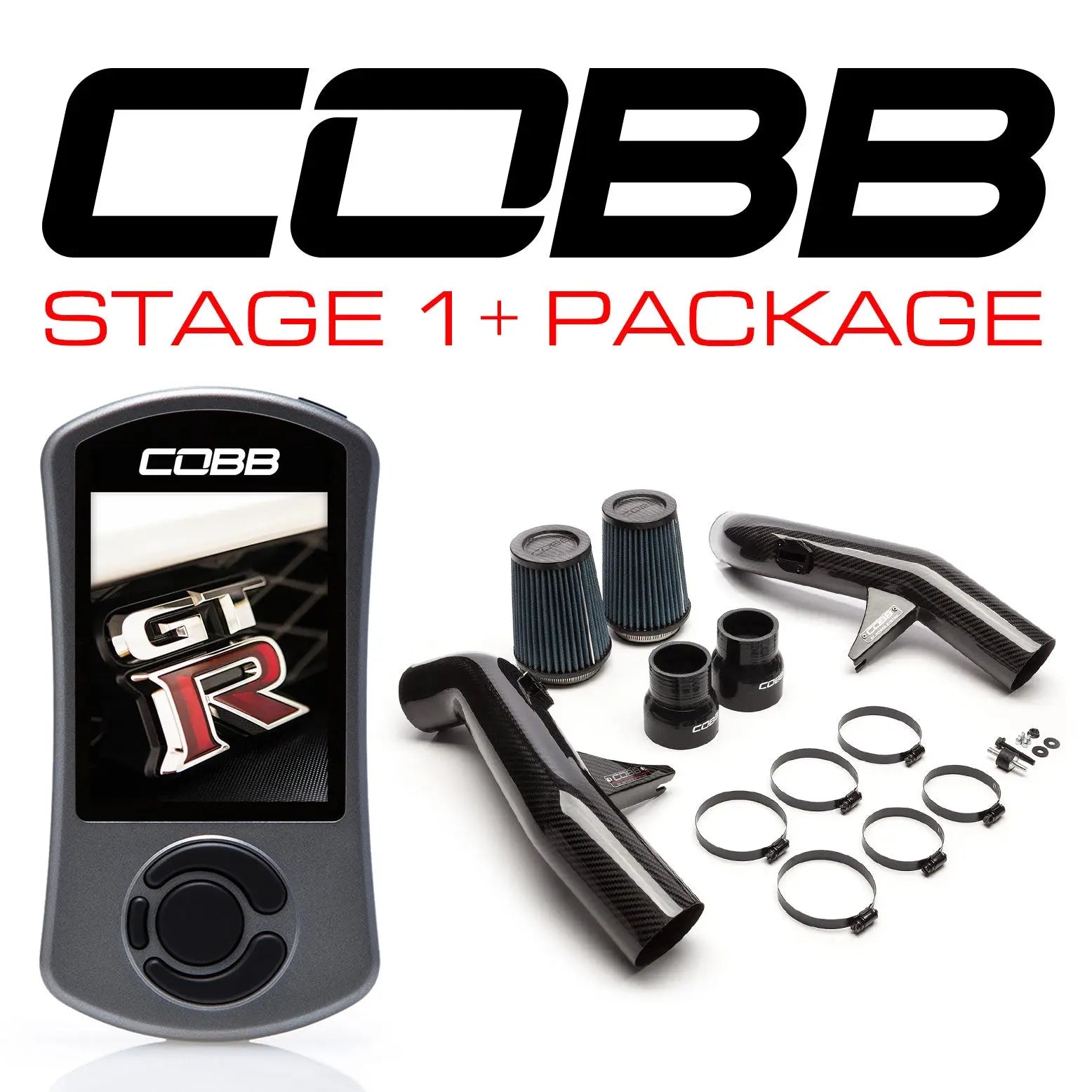 COBB 14-17 Nissan GT-R Stage 1+ Carbon Fiber Power Package (NIS-008) w/ TCM Flashing NIS008011PCF COBB