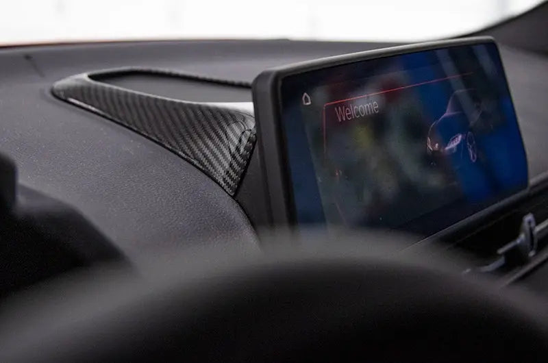OLM LE Carbon Fiber Center Speaker Cover - 2020 Supra