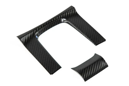 OLM Carbon Fiber Shifter Panel Cover (Matte Finish) - 2016-2021 Honda Civic AT