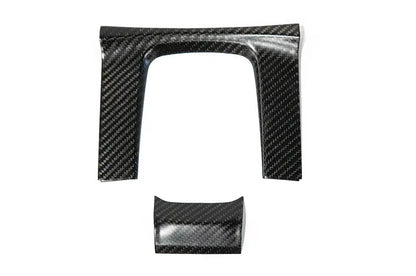 OLM Carbon Fiber Shifter Panel Cover (Matte Finish) - 2016-2021 Honda Civic AT