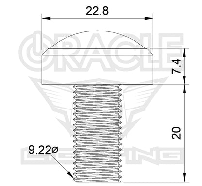 ORACLE SINGLE COLOR UNDERBODY ROCK LIGHT KIT 5410-001 - 2 PIECE 5410-001	- White ORACLE Lighting