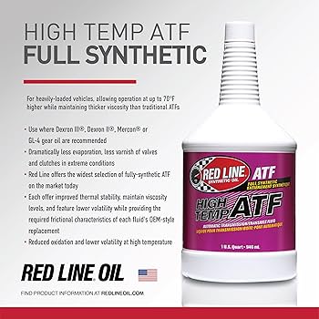 Red Line 30204 High-Temp ATF – Full Synthetic Transmission Fluid – 1 Quart Red Line