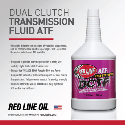 Red Line 31004 DCTF – Dual Clutch Transmission Fluid – 1 Quart Red Line
