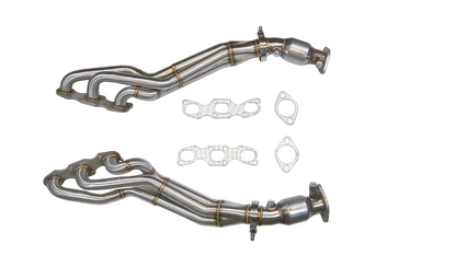 PLM Long Tube Headers Catted - Nissan VQ35DE HR 350Z G35 370Z PrivateLabelMfg