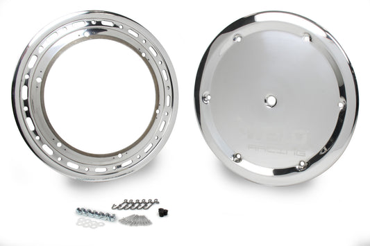 Weld Oval Beadlock Ring 15in. (16-Hole/Bolt-On) - w/6-Dzus Cover