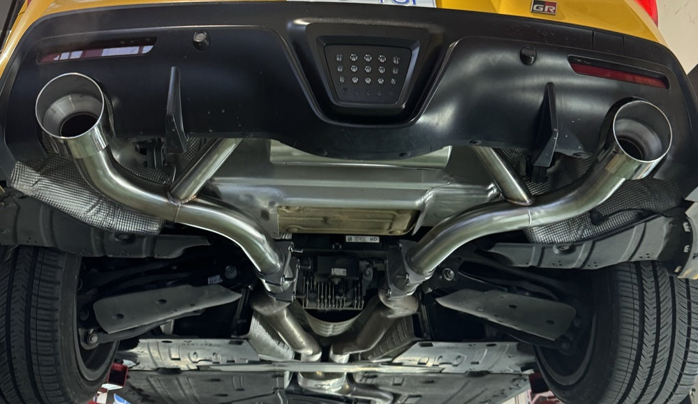 PLM Toyota Supra GR A90 Muffler Delete Axle Back Exhaust PrivateLabelMfg