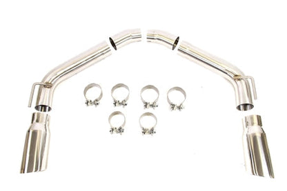 PLM Axle Back Exhaust Muffler Delete - Chevy Camaro V8 2010 - 2015 Stainless Steel PrivateLabelMfg