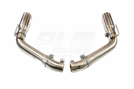 PLM Axle Back Exhaust Muffler Delete - Chevy Camaro V8 2010 - 2015 Stainless Steel PrivateLabelMfg