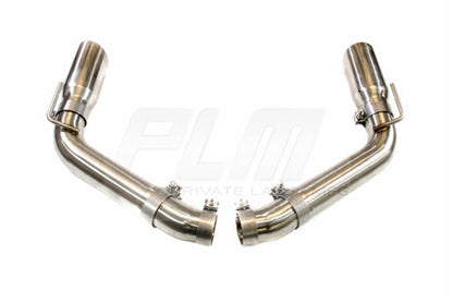 PLM Axle Back Exhaust Muffler Delete - Chevy Camaro V8 2010 - 2015 Stainless Steel PrivateLabelMfg