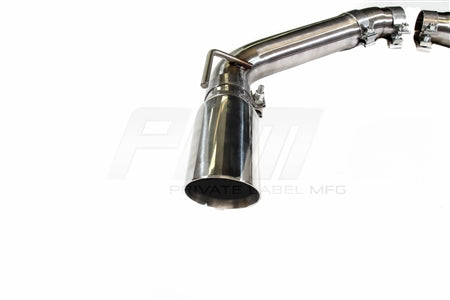 PLM Axle Back Exhaust Muffler Delete - Chevy Camaro V8 2010 - 2015 Stainless Steel PrivateLabelMfg