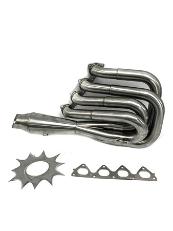 PLM Power Driven B-Series Hood Exit Race Header with 4-1 Megaphone B18 B20 PrivateLabelMfg
