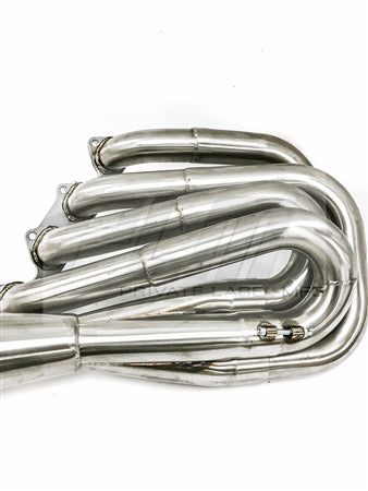 PLM Power Driven B-Series Hood Exit Race Header with 4-1 Megaphone B18 B20 PrivateLabelMfg