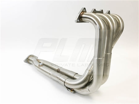 PLM Power Driven B-Series Big Tube Tri-Y Header for Civic EG EK and Integra DC2 showing side angle