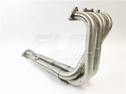 PLM Power Driven B-Series Big Tube Tri-Y Header for Civic EG EK and Integra DC2 showing side angle