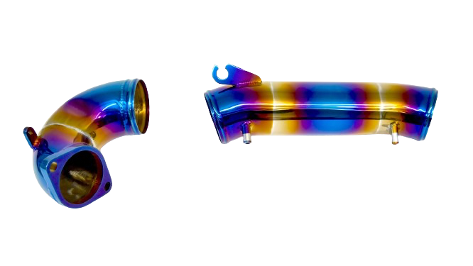 PLM Turbo Inlet Pipe Kit Stainless Burnt Blue - 2023+ FL5 Civic Type R PrivateLabelMfg