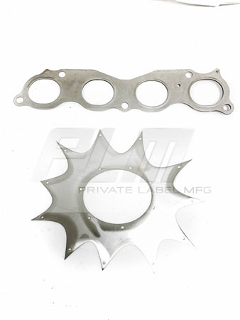 PLM Power Driven K-Series Hood Exit Race Header (4-1 Megaphone) Non-Lean PrivateLabelMfg