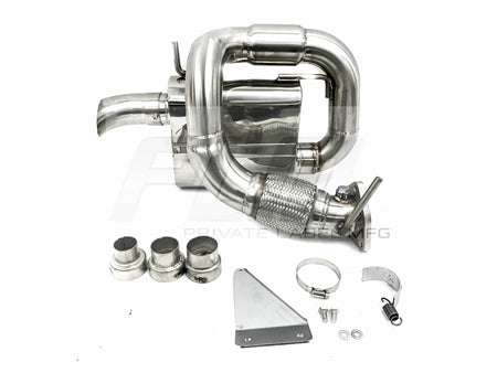 PLM Power Driven Polaris Slingshot Exhaust with Adjustable Silencers PrivateLabelMfg