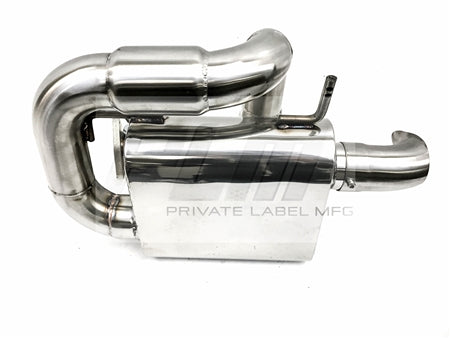 PLM Power Driven Polaris Slingshot Exhaust with Adjustable Silencers PrivateLabelMfg
