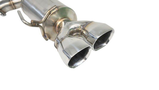 Private Label MFG PLM-SUB-TKP-VB-Dual-STI Axle Back Exhaust Installed on Subaru STI