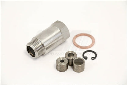 Components of PLM O2 adapter including adjustable flow inserts