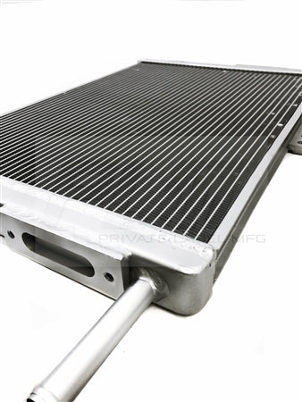 PLM heat exchanger laid flat for display of full dimensions