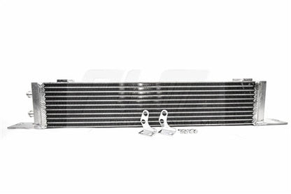 Front view of PLM heat exchanger for Mercedes E55, CLS55, and SL55 AMG