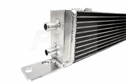 Close-up of ports and fittings on PLM heat exchanger for Mercedes AMG models