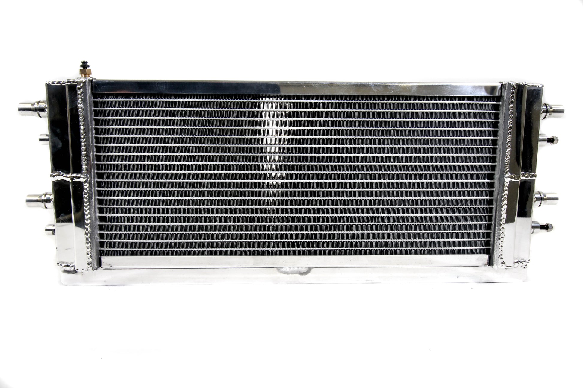 Rear-facing view of PLM heat exchanger for 2015–2019 Z06 models
