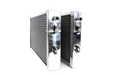 Standard PLM heat exchanger side-by-side with 75% larger XL version
