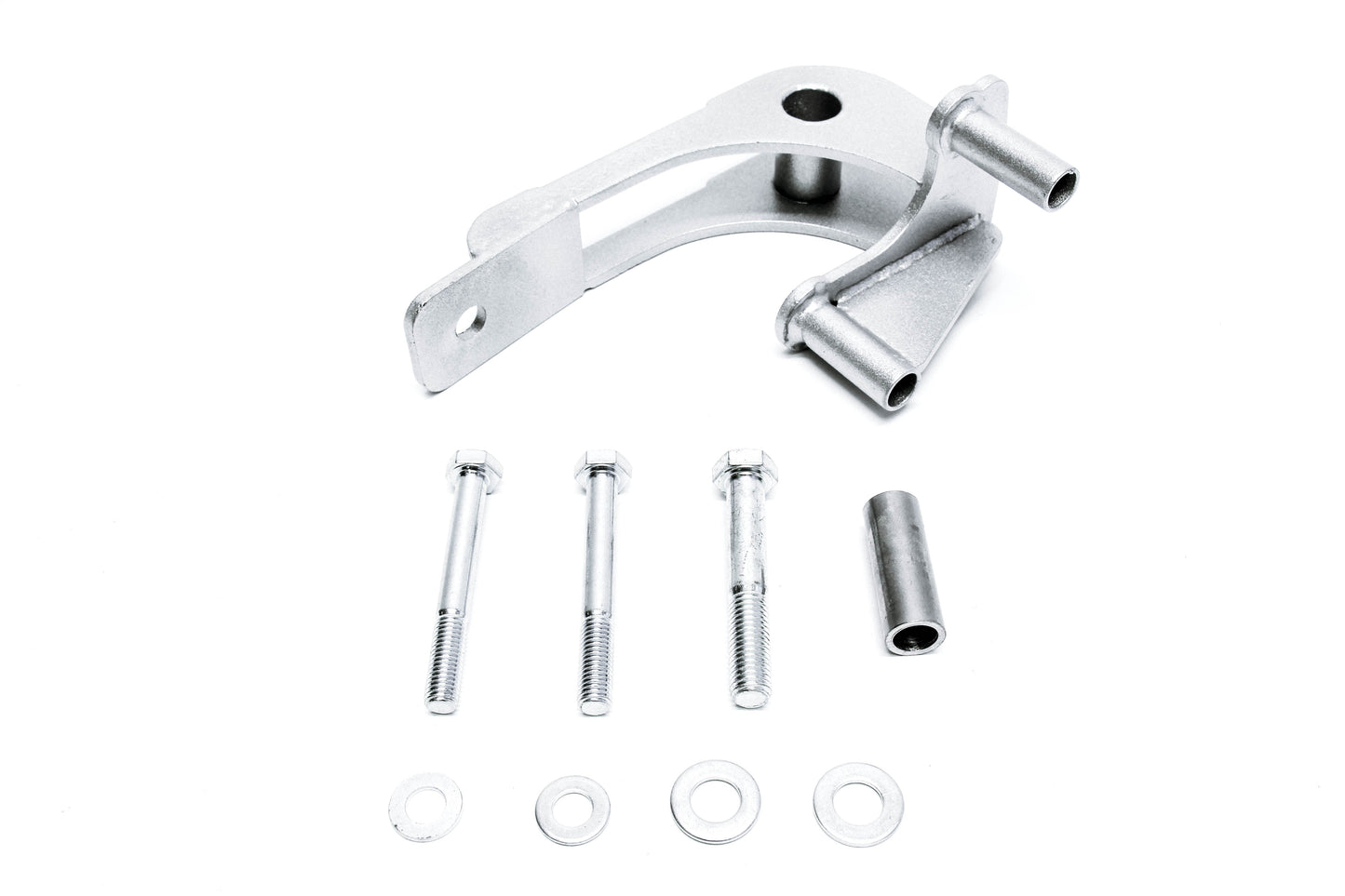 PLM differential brace kit laid out with mounting hardware for Nissan 350Z and Infiniti G35