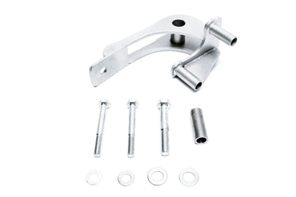 PLM differential brace kit laid out with mounting hardware for Nissan 350Z and Infiniti G35