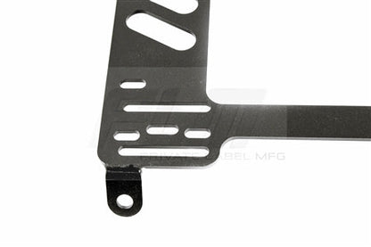 Close-up corner view of PLM seat bracket showing weld quality and structure