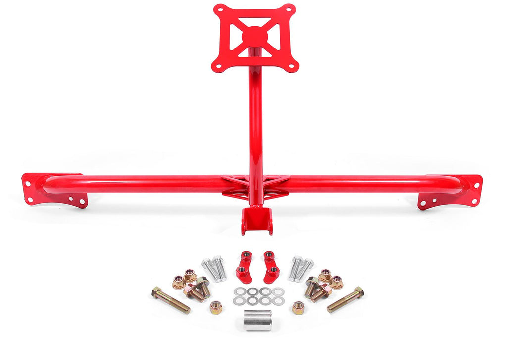 BMR 2015 - 2023 Mustang Bolt-On Parachute Mount - Red PM760R