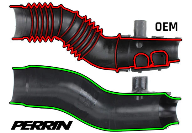 PERRIN PSP-INT-426BK 3" Turbo Inlet Hose Black for 2022–2024 Subaru WRX