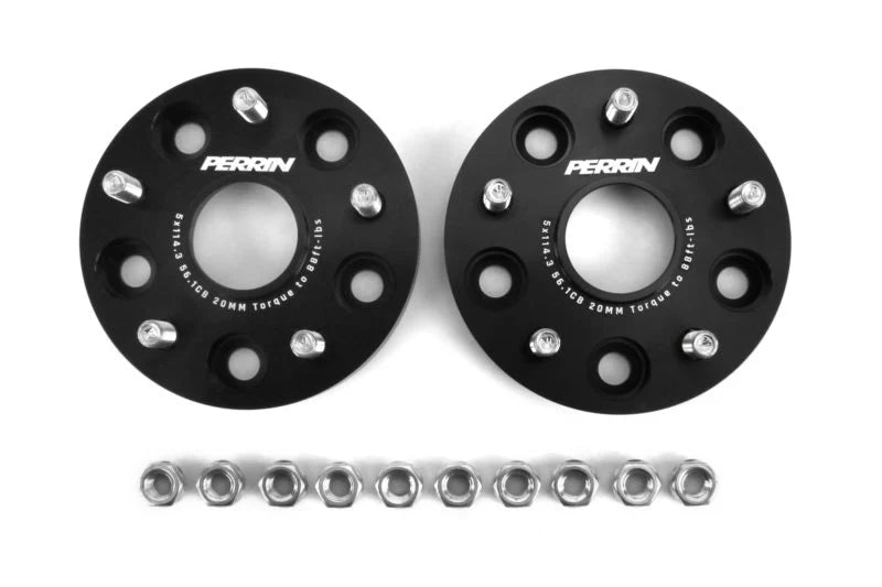 PERRIN PSP-WHL-020BK 20mm Wheel Spacers 5x114.3 for Subaru WRX STI
