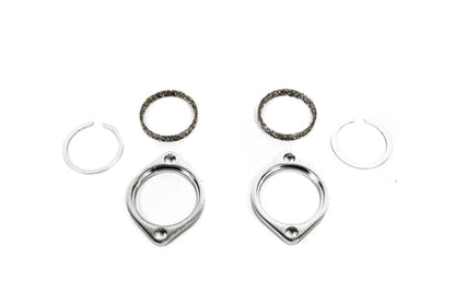 Precision Works Flange Gasket Hardware For Harley Davidson Exhaust Install Kit 84-15 PrivateLabelMfg