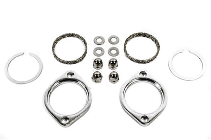 Precision Works Flange Gasket Hardware For Harley Davidson Exhaust Install Kit 84-15 PrivateLabelMfg
