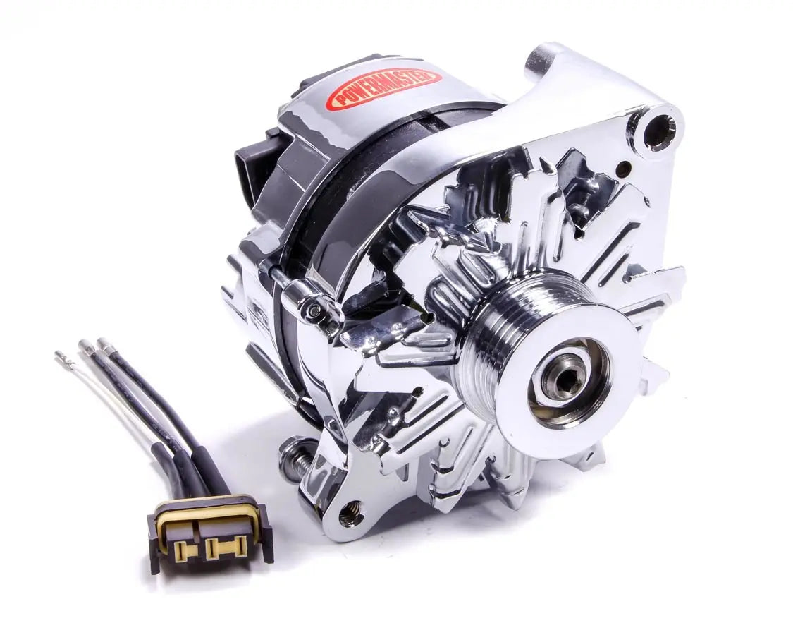 Powermaster Chrome Ford 2G 85amp Alternator - 17735