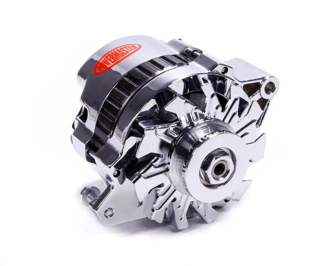 Powermaster Chrome 105amp Small Delco Alternator 1 Wire - 178021