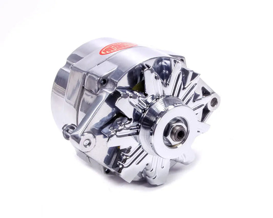 Powermaster Polished 100 amp Delco Alternator - 27294