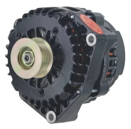 Powermaster 220amp Alternator GM AD 244 Style w/Black Finish - 58237