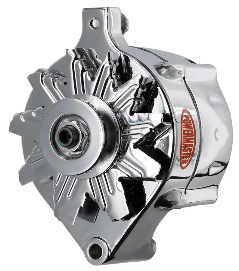 Powermaster Alternator Ford 100A Upgrade w/1V Pulley Chrm - 8-37101