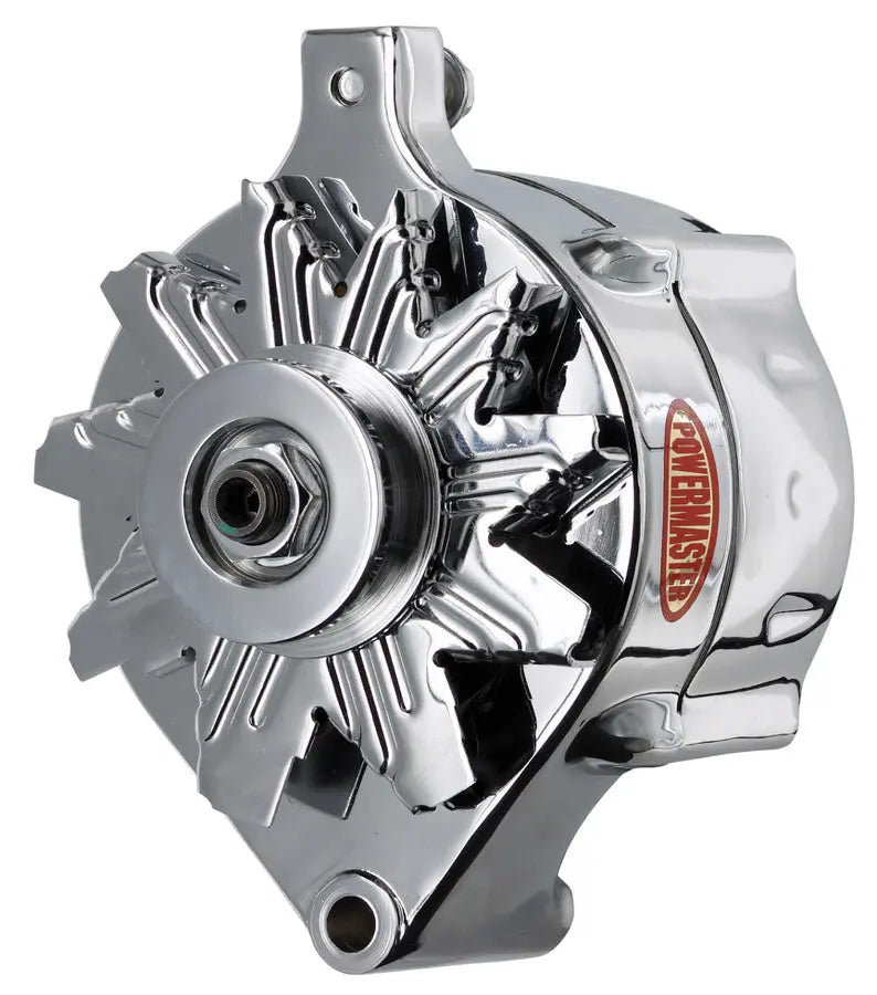 Powermaster Ford 150 Amp Alternator Chrome Finish - 8-37141
