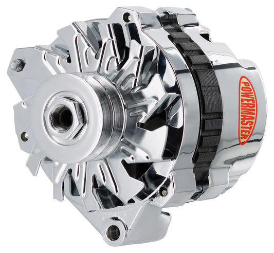 Powermaster 140 Amp Alternator Chrysler w/Spacer Chrome - 8-37529