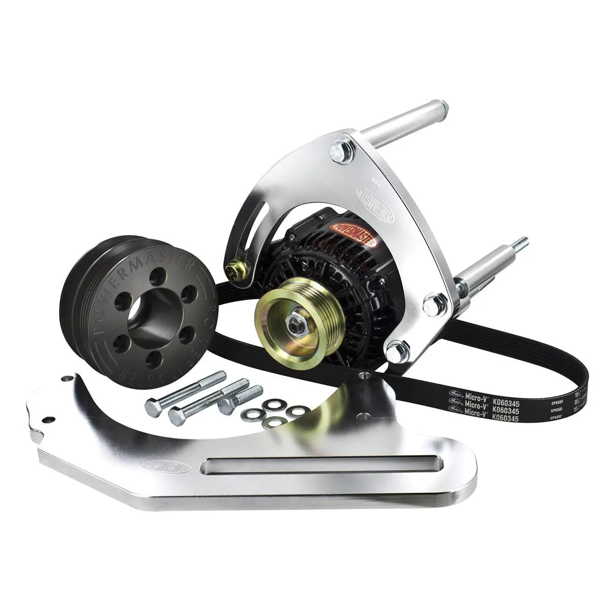 Powermaster Drag Race Pro Series Alternator Kit - BBC - 8-780