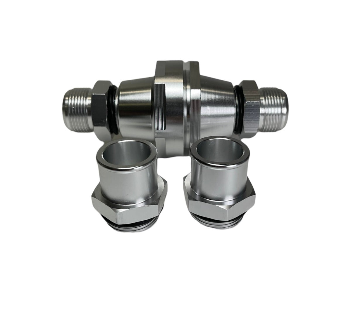 Precision Works Universal Inline Thermostat Housing AN16 & 1.25" Fittings PrivateLabelMfg