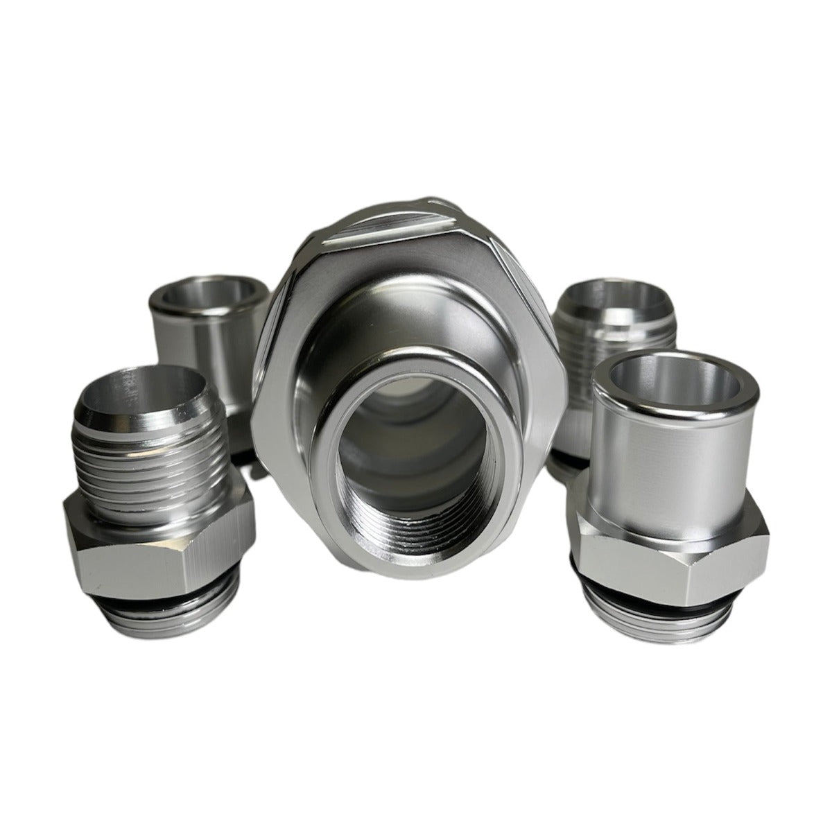 Precision Works Universal Inline Thermostat Housing AN16 & 1.25" Fittings PrivateLabelMfg