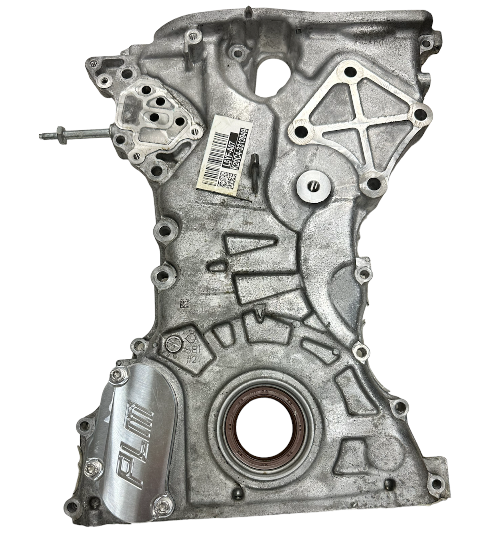 Precision Works Billet Timing Chain Tensioner Cover Plate K20C K20C1 K20C4 PrivateLabelMfg