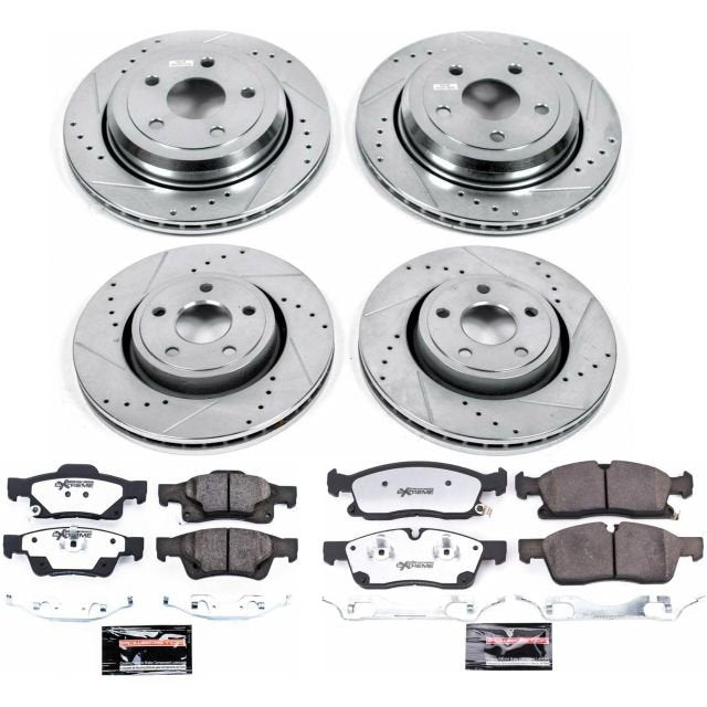 Power Stop 11-16 Jeep Grand Cherokee Front and Rear Z36 Truck & Tow Kit w/Cals