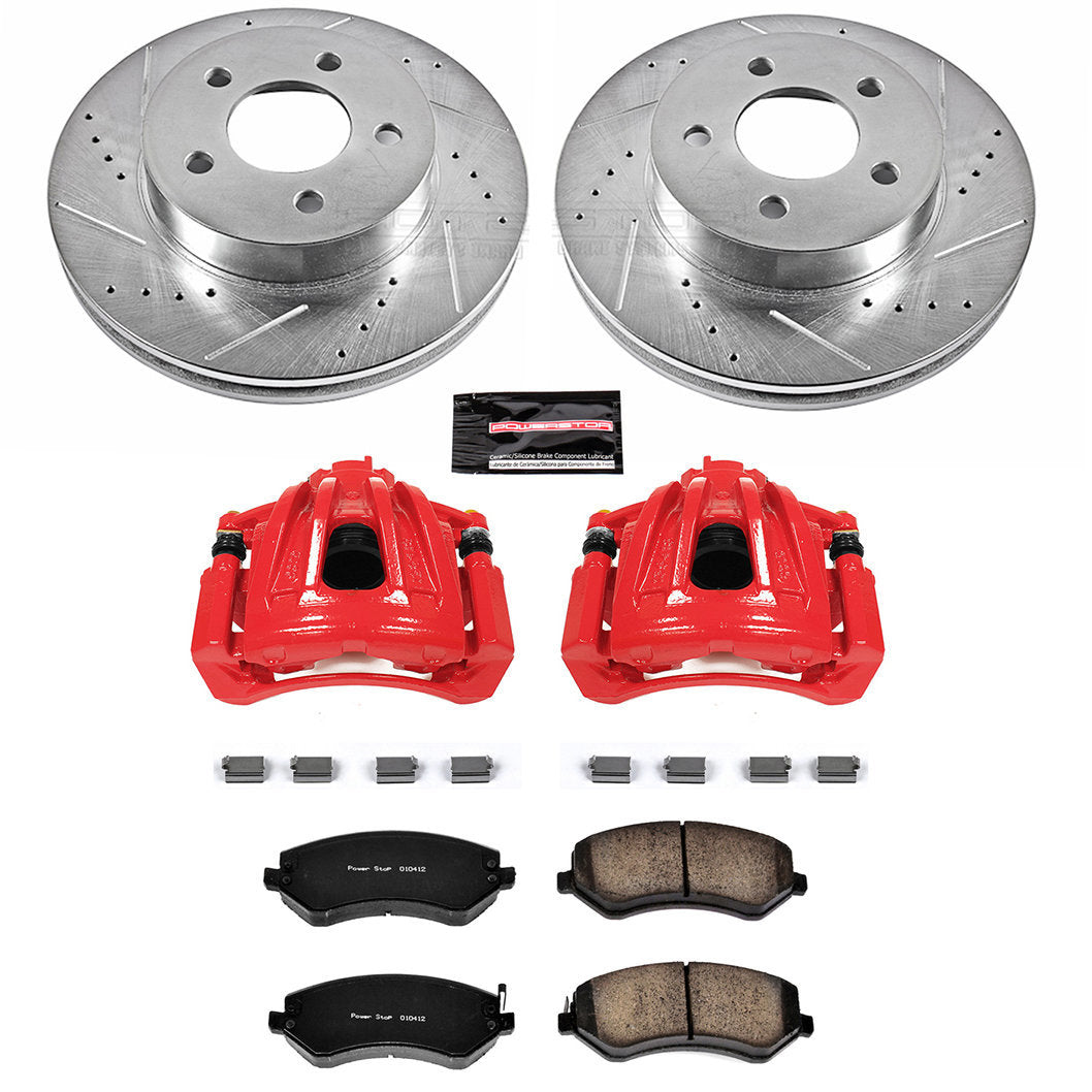 Power Stop 2002 Jeep Liberty  Front & Rear Z36 Truck & Tow Brake Kit